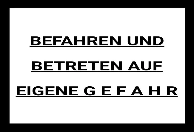Warnschild Zutritt verboten Warnung - Zutritt verboten ... auf eigene Gefahr Bild