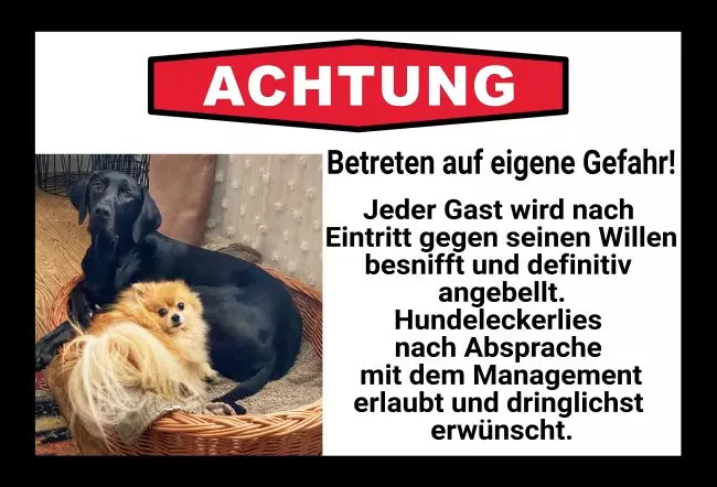 Warnschild Zutritt verboten Warnung - Zutritt verboten Betreten auf eigene Gefahr Bild