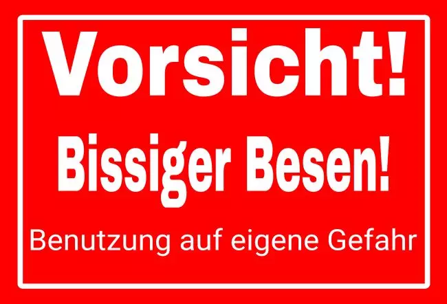 Warnschild Zutritt verboten Warnung - Zutritt verboten Bissiger Hund Bild