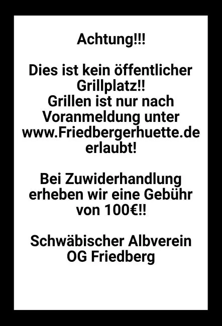 Warnschild Zutritt verboten Warnung - Zutritt verboten Kein Grillplatz Bild