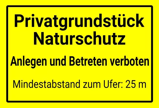 Warnschild Zutritt verboten Warnung - Zutritt verboten Naturschutz Bild