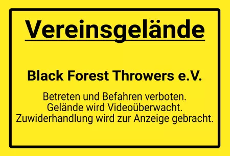 Warnschild Zutritt verbotenWarnung - Zutritt verboten Vereinsgelände Bild